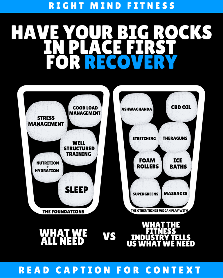 The pillars of recovery and general good health