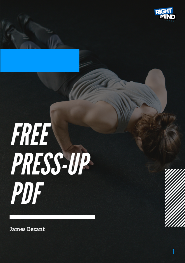 Cover of the free Right Mind Fitness press-up guide